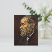 Portret van oud Man met baard door Vincent van Gog (Staand voorkant)