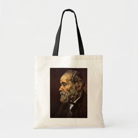 Portret van oud Man met baard door Vincent van Gog Tote Bag (Voorkant)