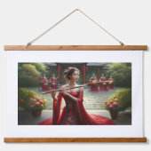 Portret van oude Chinese genade Hangend Wandkleed (Voorkant 2)