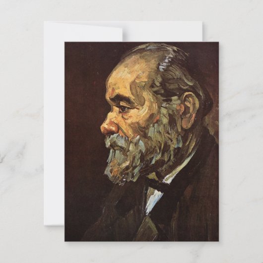 Portret van oude man met baard door Vincent van Go (Voorkant)