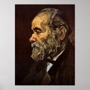 Portret van oude man met baard door Vincent van Go Poster