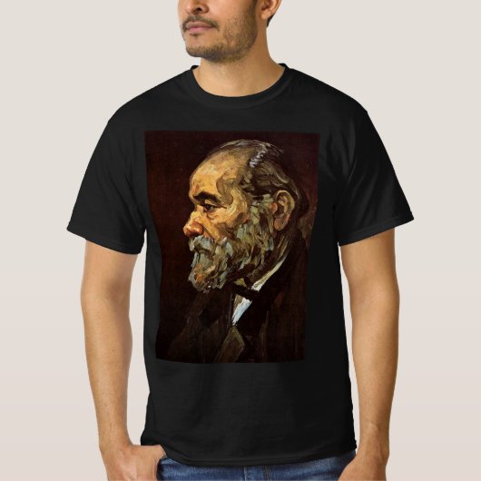Portret van oude man met baard door Vincent van Go T-shirt (Voorkant)