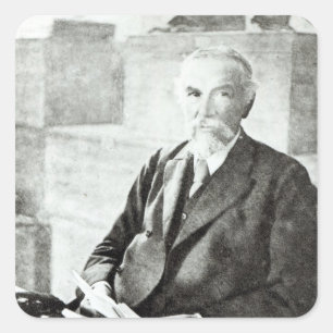 Portret van P. L. Sclater Vierkante Sticker