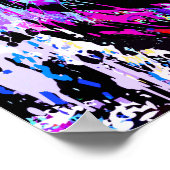 Portret van Paarse tijger - Tiger Poster afdrukken (Hoek)