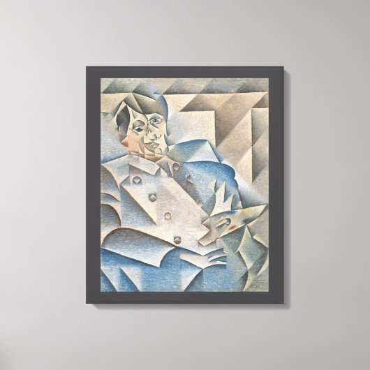 Portret van Pablo Picasso door Juan Gris Canvas Afdruk (Voorkant)