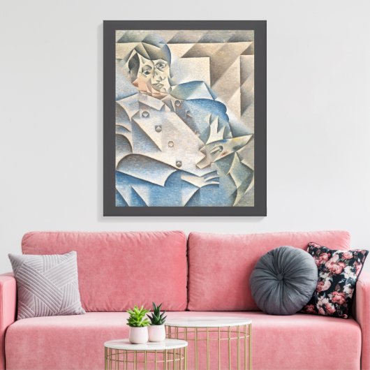 Portret van Pablo Picasso door Juan Gris Canvas Afdruk (Insitu (Woonkamer))