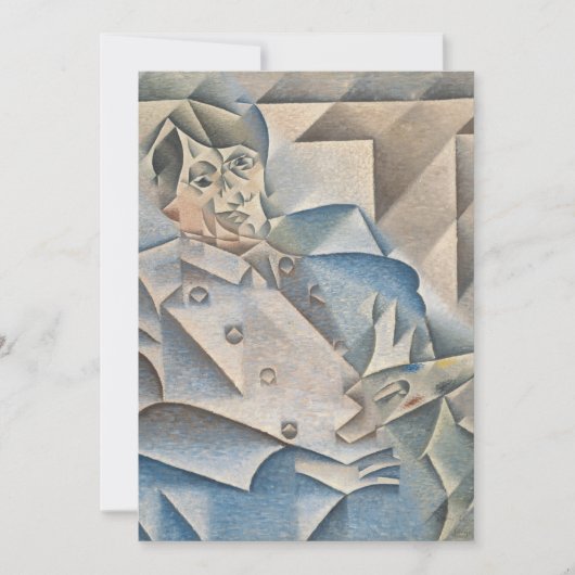 Portret van Pablo Picasso door Juan Gris Kaart (Voorkant)