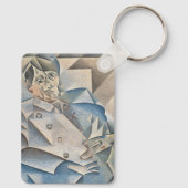 Portret van Pablo Picasso door Juan Gris Sleutelhanger (Achterkant)