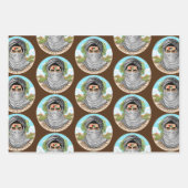 portret van palestijnse vrijheidsstrijder inpakpapier vel (Voorkant 3)