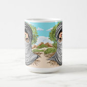 portret van palestijnse vrijheidsstrijder koffiemok (Center)