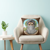 portret van palestijnse vrijheidsstrijder kussen (Stoel)