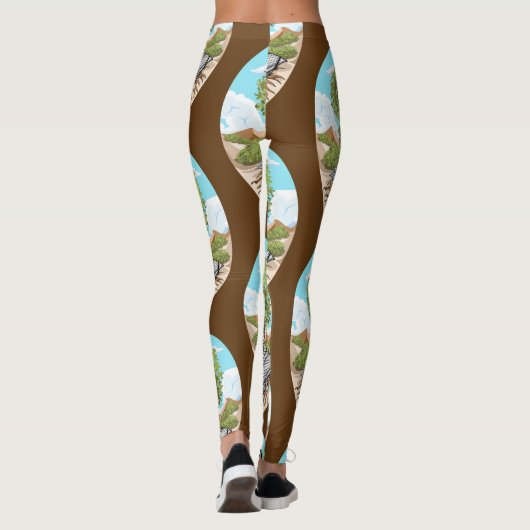 portret van palestijnse vrijheidsstrijder leggings (Achterkant)