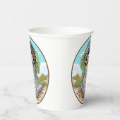 portret van palestijnse vrijheidsstrijder papieren bekers (Rechts)