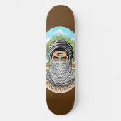 portret van palestijnse vrijheidsstrijder persoonlijk skateboard (Voorkant)
