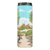 portret van palestijnse vrijheidsstrijder thermosbeker (Achterkant)