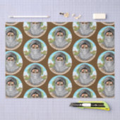 portret van palestijnse vrijheidsstrijder tissuepapier (Craft)