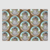 portret van palestijnse vrijheidsstrijder tissuepapier (Voorkant)