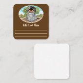 portret van palestijnse vrijheidsstrijder vierkante visitekaartje (Voorkant / Achterkant)