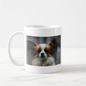 Portret van papillon-purebred koffiemok (Links)