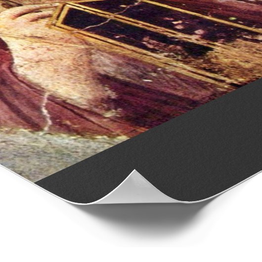 Portret van Paquius Proculus en zijn vrouw door mi Poster (Hoek)