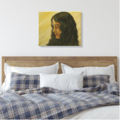 Portret van Paramahansa yogananda Canvas Afdruk (Insitu (Slaapkamer))