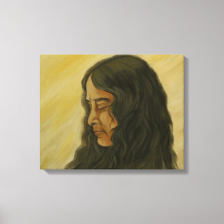 Portret van Paramahansa yogananda Canvas Afdruk
