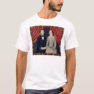 Portret van pasgetrouwden t-shirt
