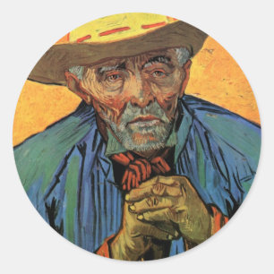 Portret van Patience Escalier door Vincent van Gog Ronde Sticker
