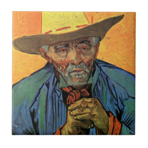 Portret van Patience Escalier door Vincent van Gog Tegeltje
