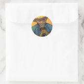 Portret van Patience Escalier van Vincent van Gogh Ronde Sticker (Tas)