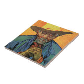 Portret van Patience Escalier van Vincent van Gogh Tegeltje (Zijkant)