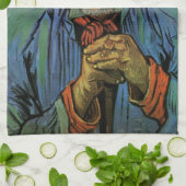 Portret van Patience Escalier van Vincent van Gogh Theedoek (Gevouwen)