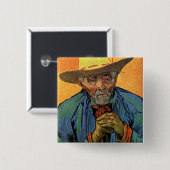Portret van Patience Escalier van Vincent van Gogh Vierkante Button 5,1 Cm (Voorkant /achterkant)