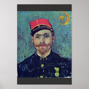 Portret van Paul-Eugène Milliet Tweede Luitenant Poster