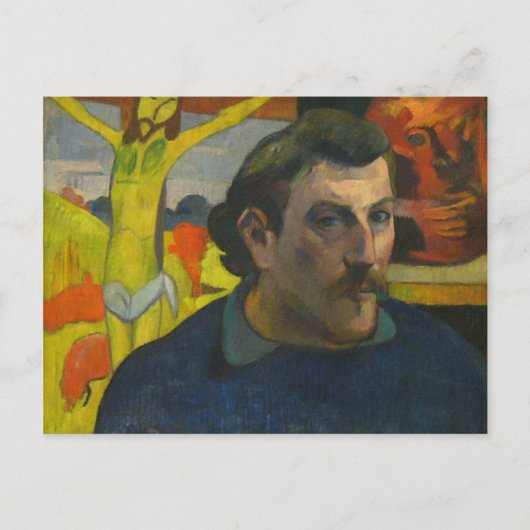 Portret van Paul Gauguin, 1889 Briefkaart (Voorkant)