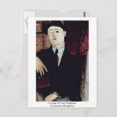 Portret van Paul Guillaume door Amedeo Modigliani Briefkaart (Voorkant / Achterkant)