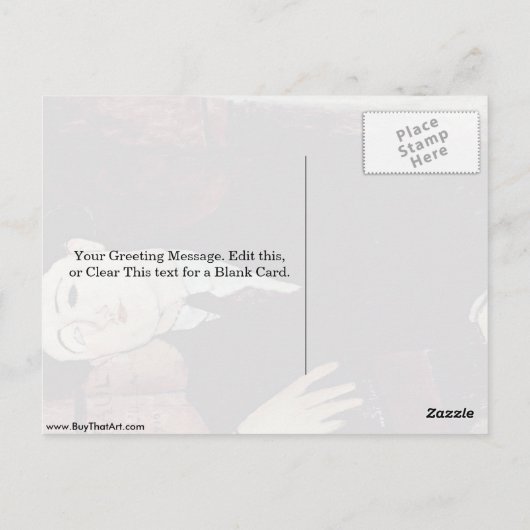 Portret van Paul Guillaume door Amedeo Modigliani Briefkaart (Achterkant)