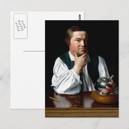Portret van Paul Revere Briefkaart (Voorkant / Achterkant)
