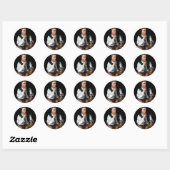 Portret van Paul Revere Ronde Sticker (Vel)