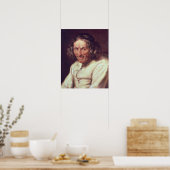 Portret van Paul Scarron Poster (Keuken)