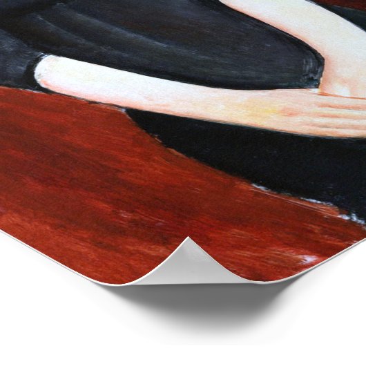 Portret van Paulette Jourdain, Modigliani Poster (Hoek)