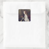 Portret van Pauline Ono Vierkante Sticker (Tas)