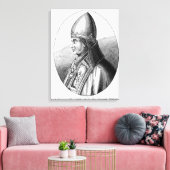 Portret van Paus Gregory IX Canvas Afdruk (Insitu (Woonkamer))