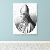 Portret van Paus Gregory IX Canvas Afdruk (Insitu (Houten vloer))