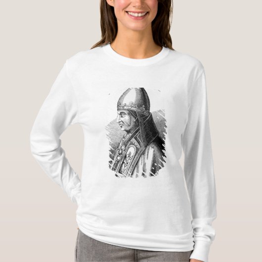 Portret van Paus Gregory IX T-shirt (Voorkant)