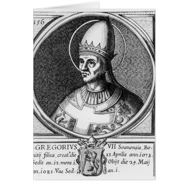 Portret van Paus Gregory VII (Voorkant)
