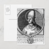 Portret van Paus Gregory VII Briefkaart (Voorkant / Achterkant)