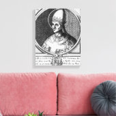 Portret van Paus Gregory VII Canvas Afdruk (Insitu (Woonkamer))
