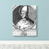 Portret van Paus Gregory VII Canvas Afdruk (Insitu (Houten vloer))