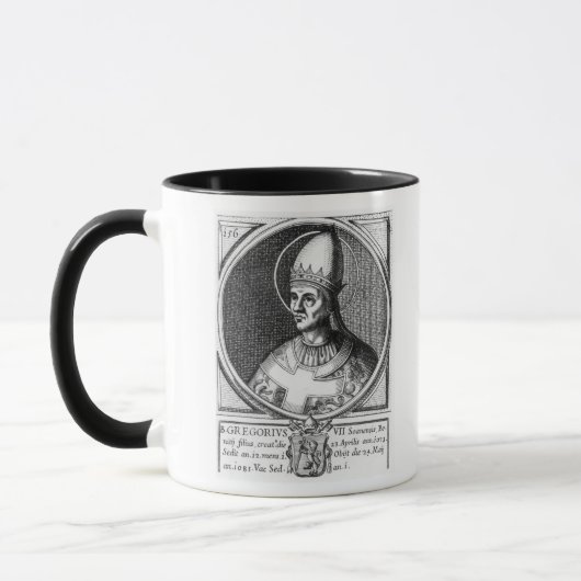 Portret van Paus Gregory VII Mok (Links)